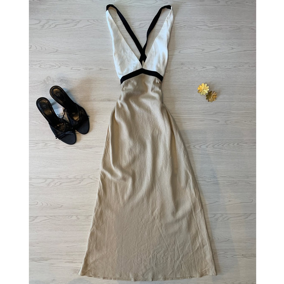 ZARA BLOGGER FAVE!!! Open Back Midi Dress NWT - Picture 15 of 16